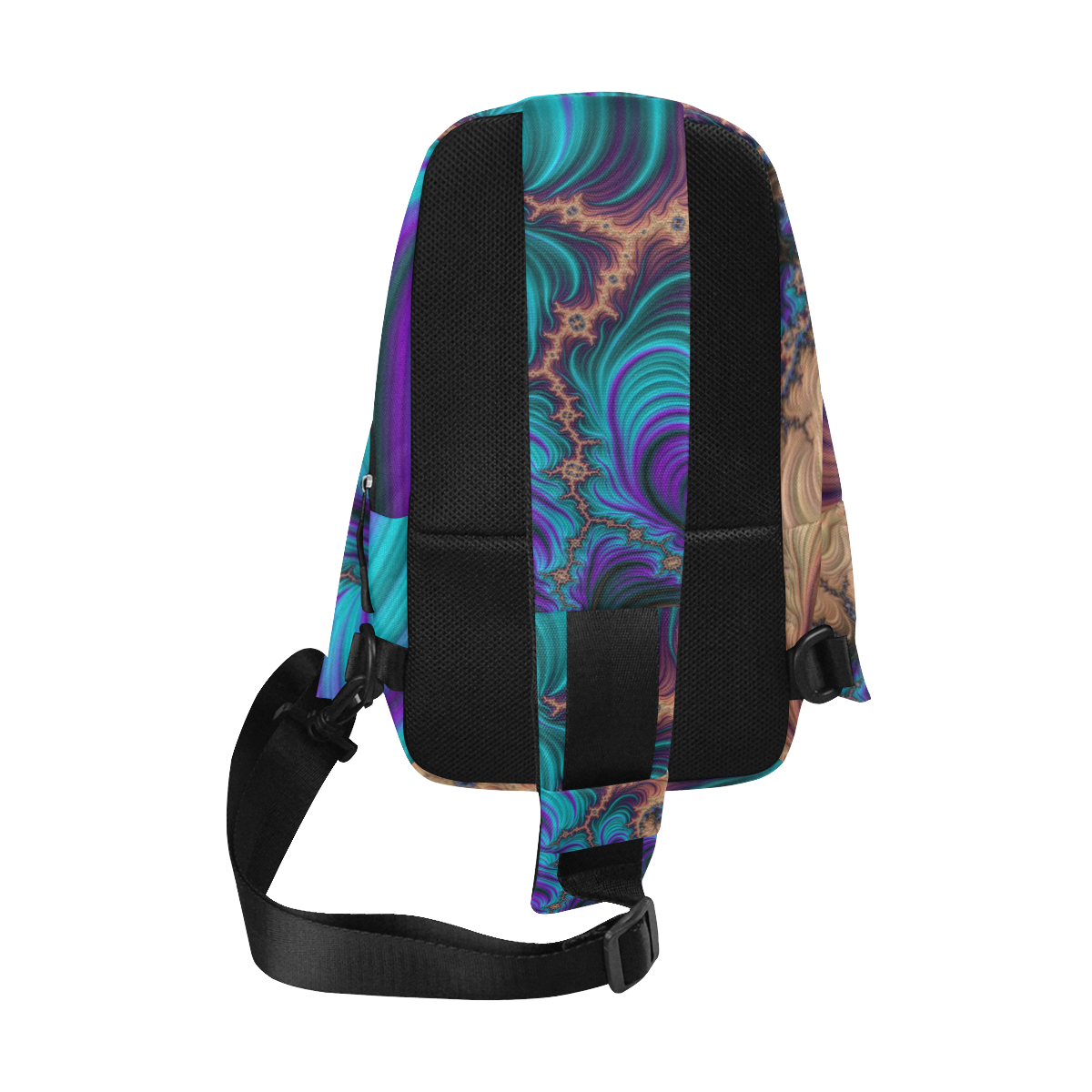 gorgeous Fractal 177 B by JamColors Chest Bag (Model 1678)