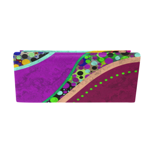 Abstract Pattern Mix - Dots And Colors 2 Custom Foldable Glasses Case