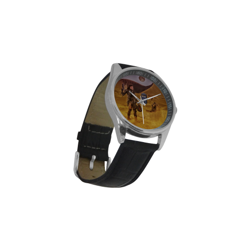 Oh Doctor, Whats Happend With London? Men's Casual Leather Strap Watch(Model 211)