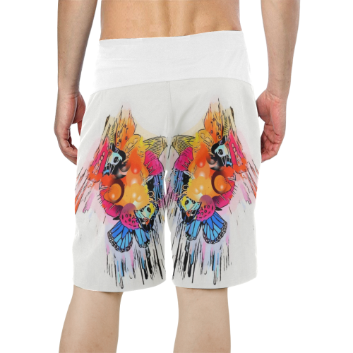 Colored Ball by Nico Bielow Men's All Over Print Board Shorts (Model L16)
