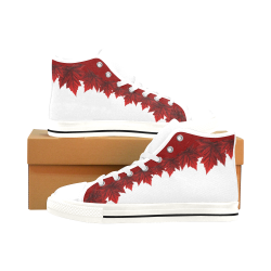 Canada Maple Leaf Sneakers Large Hightops Men's Men’s Classic High Top Canvas Shoes /Large Size (Model 017)