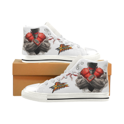 Street fighter High Top Men’s Classic High Top Canvas Shoes (Model 017)