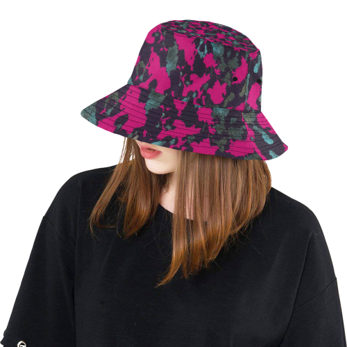 BROMBERRY CAMOUFLAGE LADYLIKE All Over Print Bucket Hat