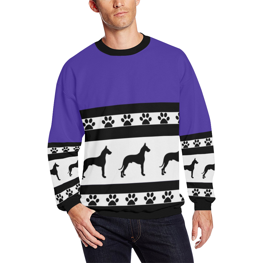 greaat dane sweatshirt All Over Print Crewneck Sweatshirt for Men (Model H18)