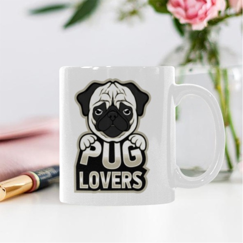 PUG LOVERS White Mug(11OZ)