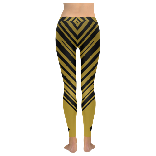 city of gold Women's Low Rise Leggings (Invisible Stitch) (Model L05)