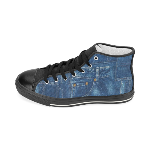 Jean Women's Classic High Top Canvas Shoes (Model 017)