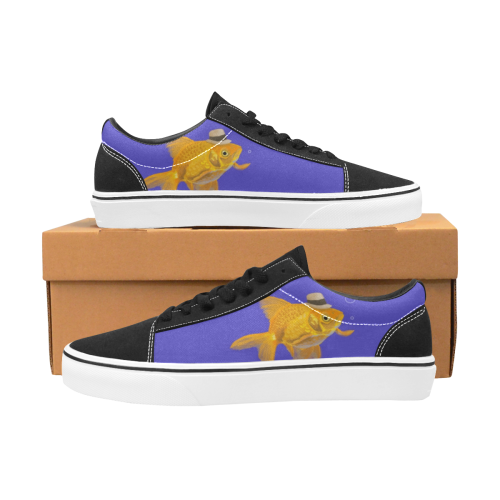 Cool Goldfish Men's Low Top Skateboarding Shoes (Model E001-2)