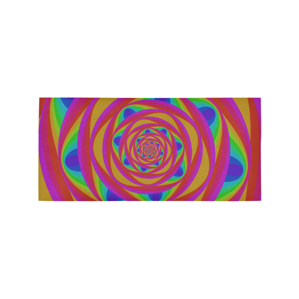 Oval vortex Area Rug 7'x3'3''