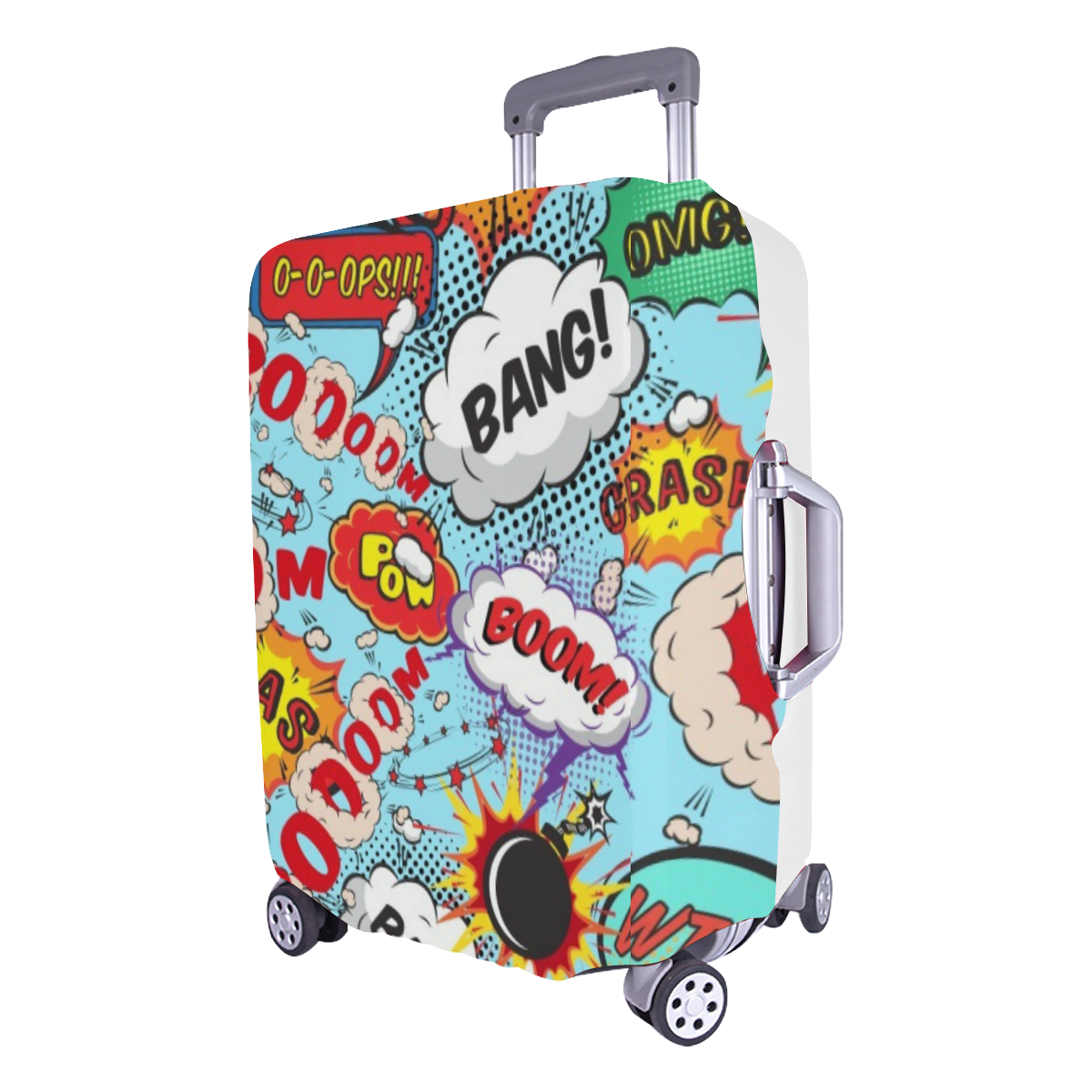 comic-pattern-design_ Luggage Cover/Large 26"-28"