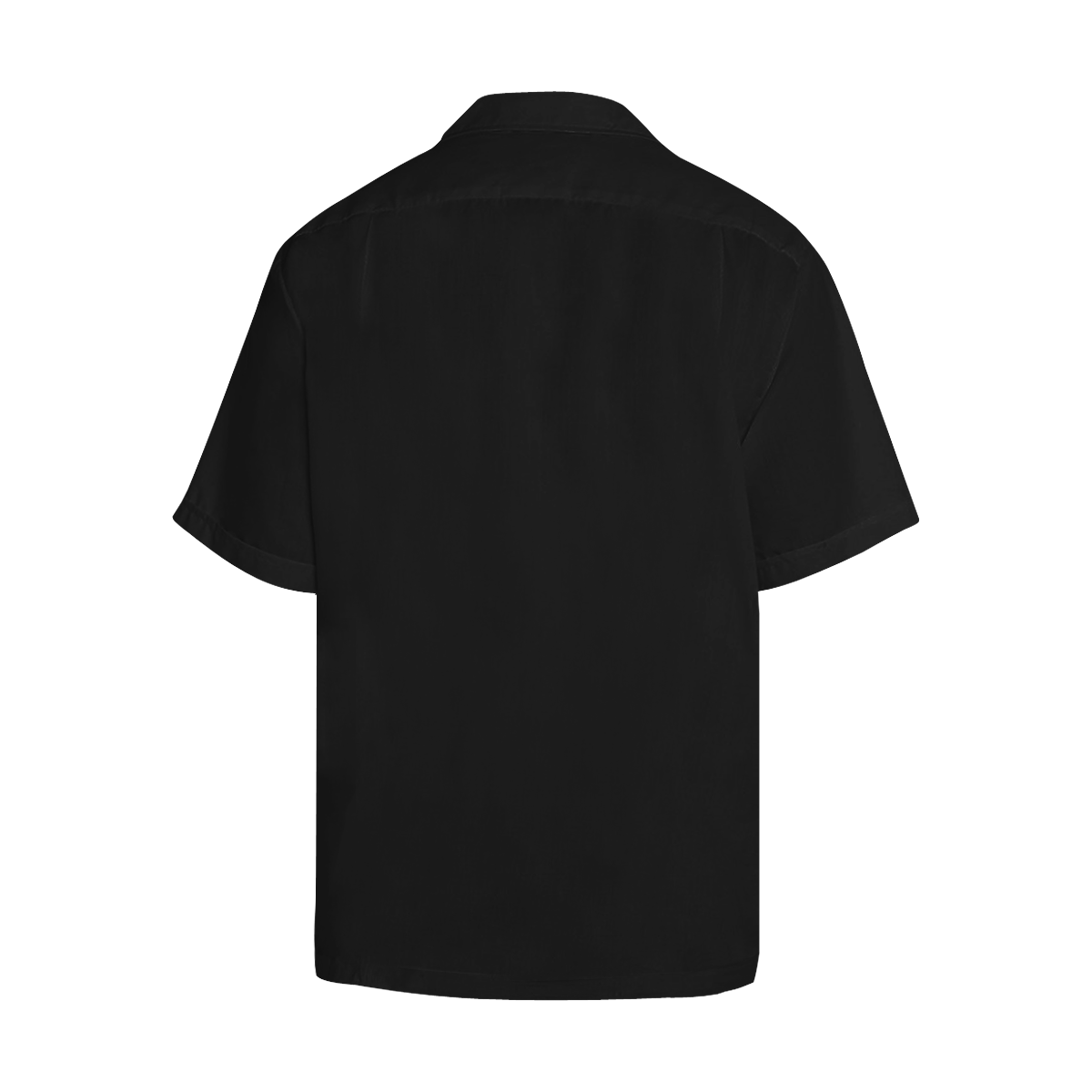 Midnight Black Elegance Solid Colored Hawaiian Shirt (Model T58)