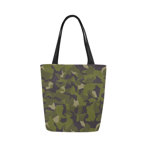 Swedish M90 woodland camouflage Canvas Tote Bag (Model 1657)