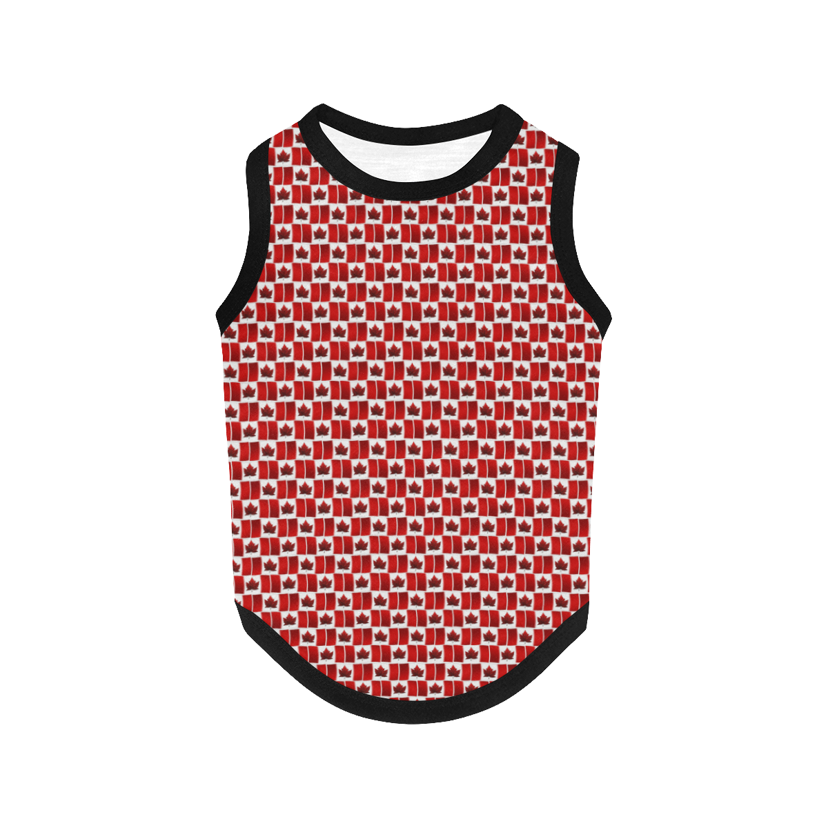 Canadian Flag Dog Shirts All Over Print Pet Tank Top