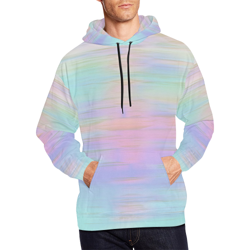 noisy gradient 1 pastel by JamColors All Over Print Hoodie for Men (USA Size) (Model H13)