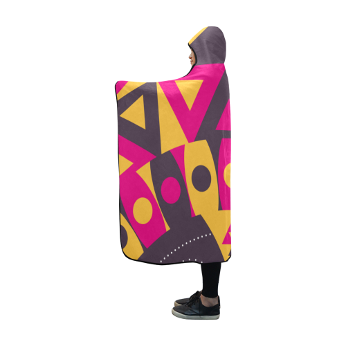 aboriginal tribal Hooded Blanket 60''x50''