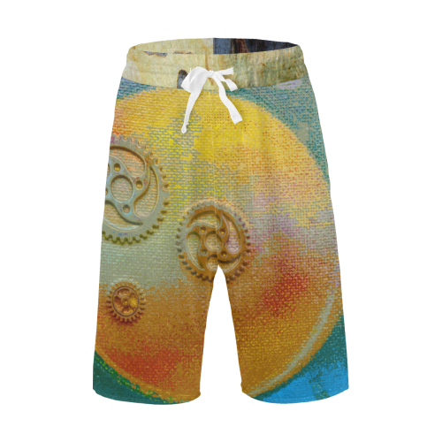 THE MECHANICAL PLANET Men's All Over Print Casual Shorts (Model L23)