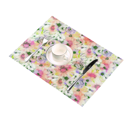 pretty spring floral Placemat 14’’ x 19’’ (Set of 4)
