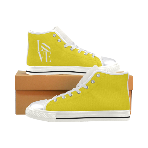 LOVE Women's Classic High Top Canvas Shoes (Model 017)