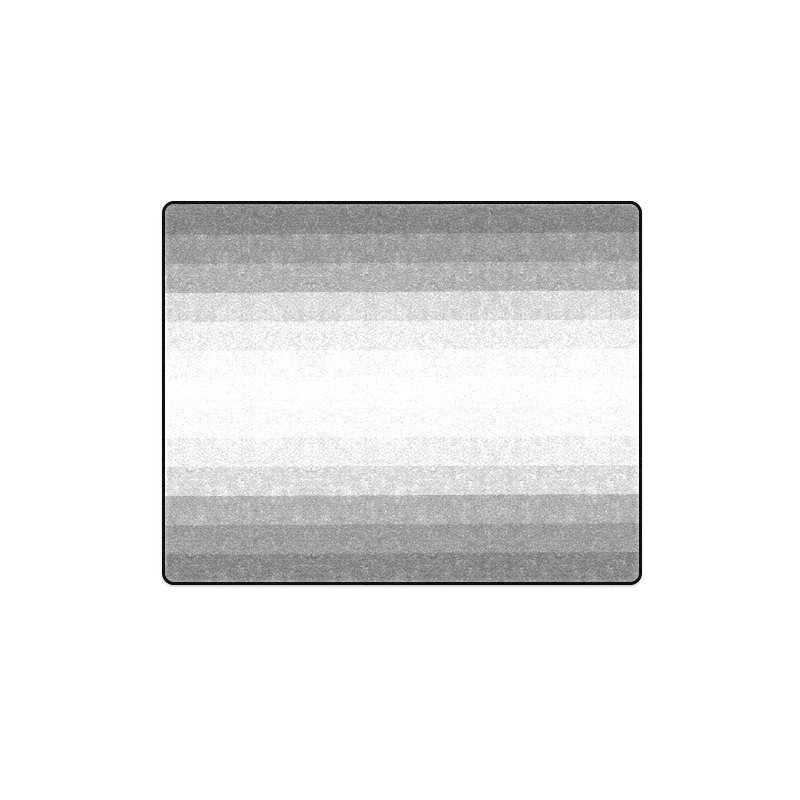 Black, grey, white multicolored stripes Blanket 40"x50"