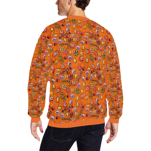Candy by Nico Bielow All Over Print Crewneck Sweatshirt for Men (Model H18)