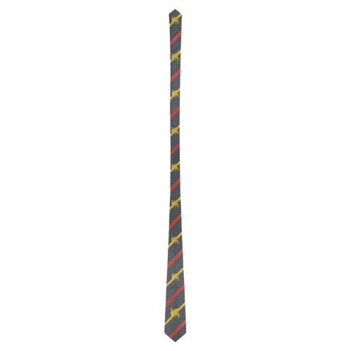 Lamassu on Gray Classic Necktie (Two Sides)
