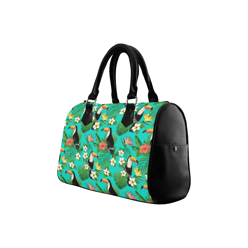 Tropical Summer Toucan Pattern Boston Handbag (Model 1621)