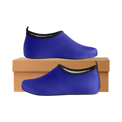 color dark blue Women's Slip-On Water Shoes (Model 056)