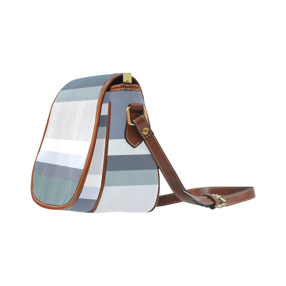 Blue Tones Saddle Bag/Small (Model 1649) Full Customization