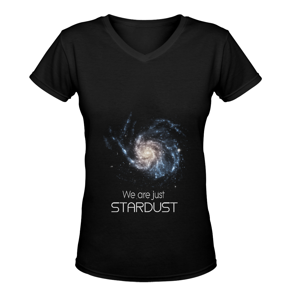 We are Stardust Women's Deep V-neck T-shirt (Model T19)