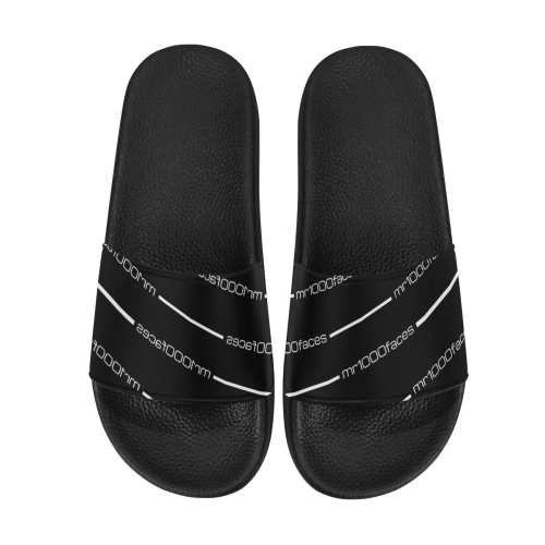 mr1000faces2 Men's Slide Sandals (Model 057)