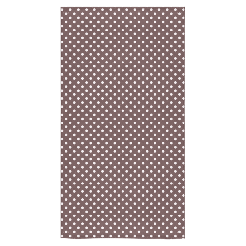 Chocolate brown polka dots Bath Towel 30"x56"