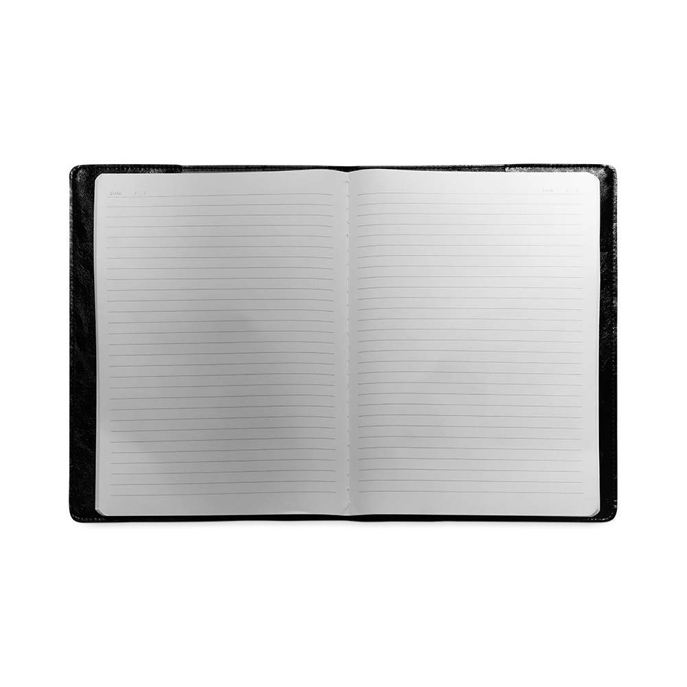 "Sacred" Heart Emblem Black Journal Custom NoteBook B5