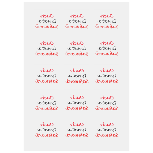 Safeword Personalized Temporary Tattoo (15 Pieces)