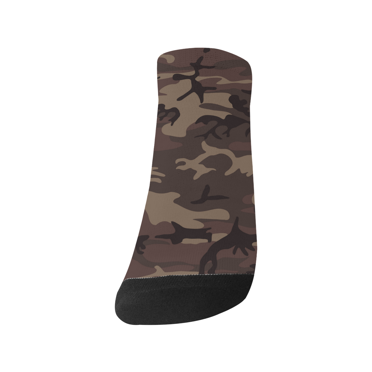 Camo Red Brown Women's Ankle Socks