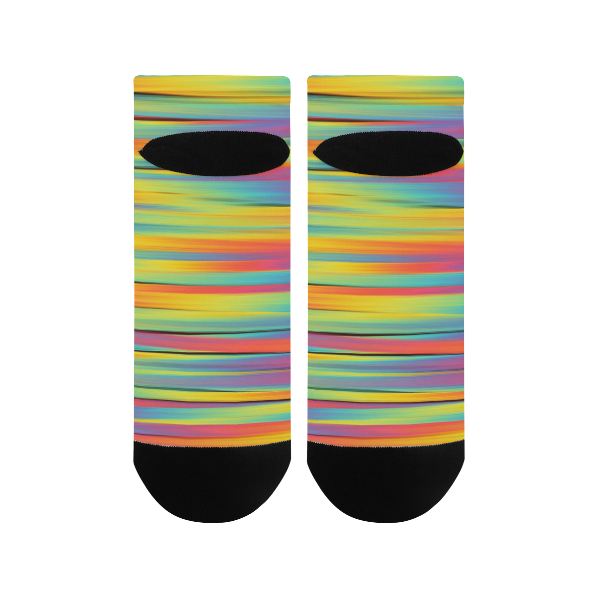 Rainbow Swirl Women's Ankle Socks