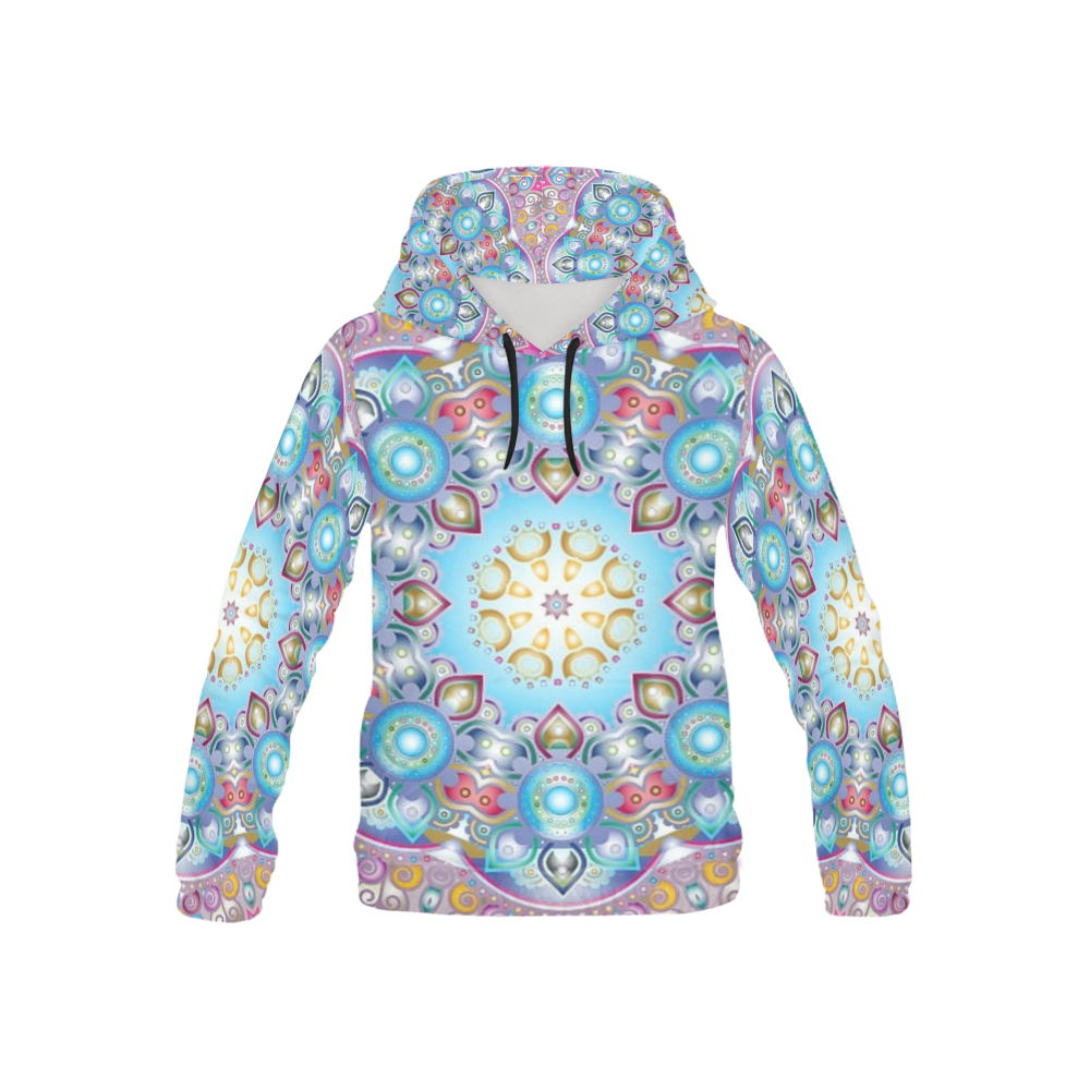 MANDALA DIAMONDS ARE FOREVER All Over Print Hoodie for Kid (USA Size) (Model H13)