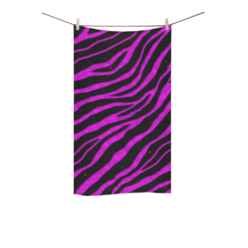 Ripped SpaceTime Stripes - Pink Custom Towel 16"x28"