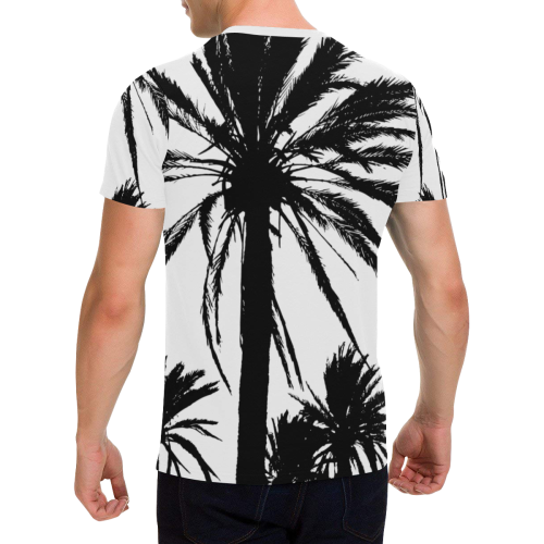 Palmlove Men's All Over Print T-Shirt with Chest Pocket (Model T56)