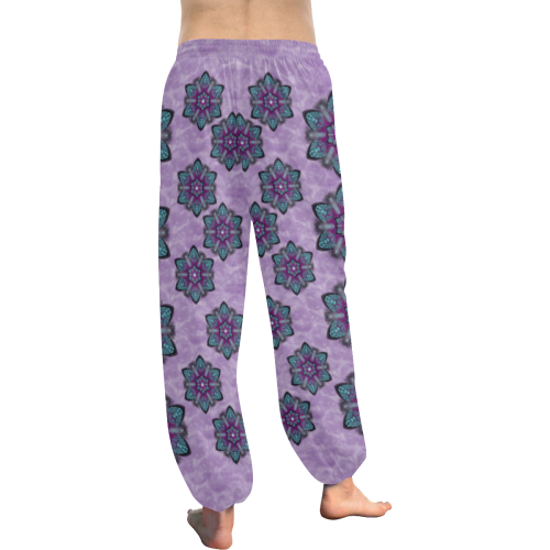 a gift with flowers stars and bubble wrap Women's All Over Print Harem Pants (Model L18)