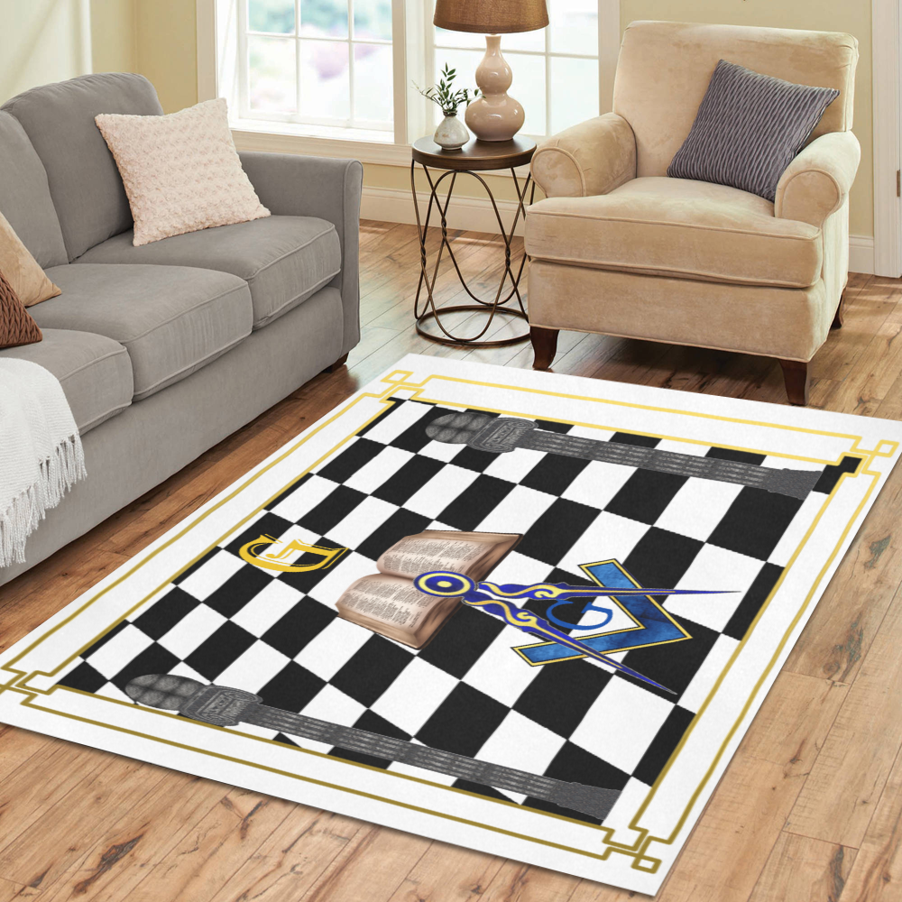 MM-Area-White-Rug Area Rug7'x5'