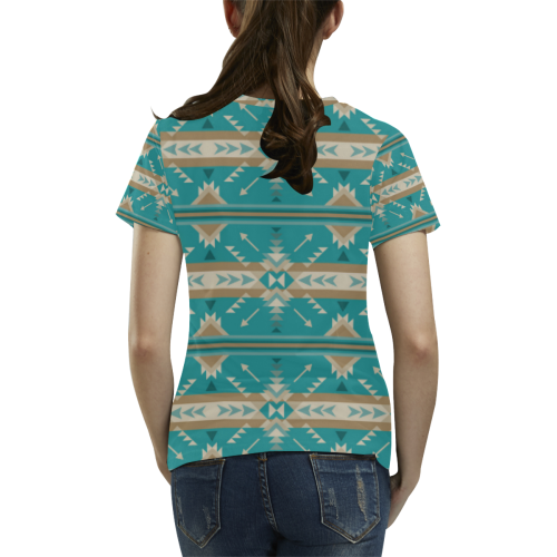 Southwest All Over Print T-Shirt for Women (USA Size) (Model T40)