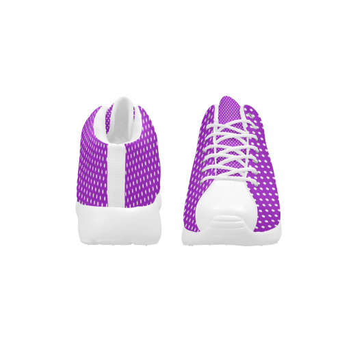 Lavander polka dots Women's Basketball Training Shoes (Model 47502)