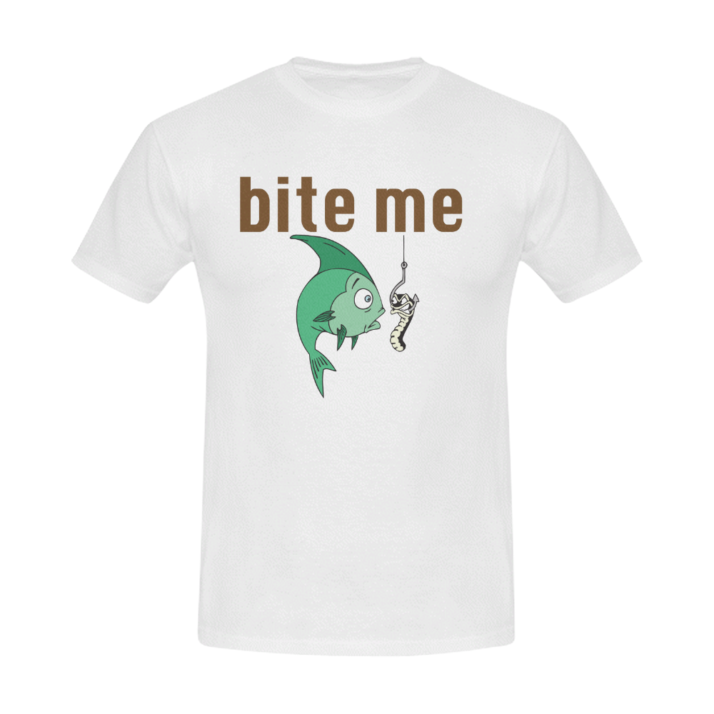 Bite Me Men's T-Shirt in USA Size (Front Printing Only)