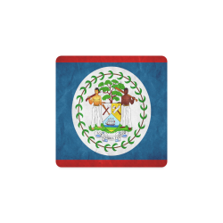 Belize Flag Coasters Square Coaster