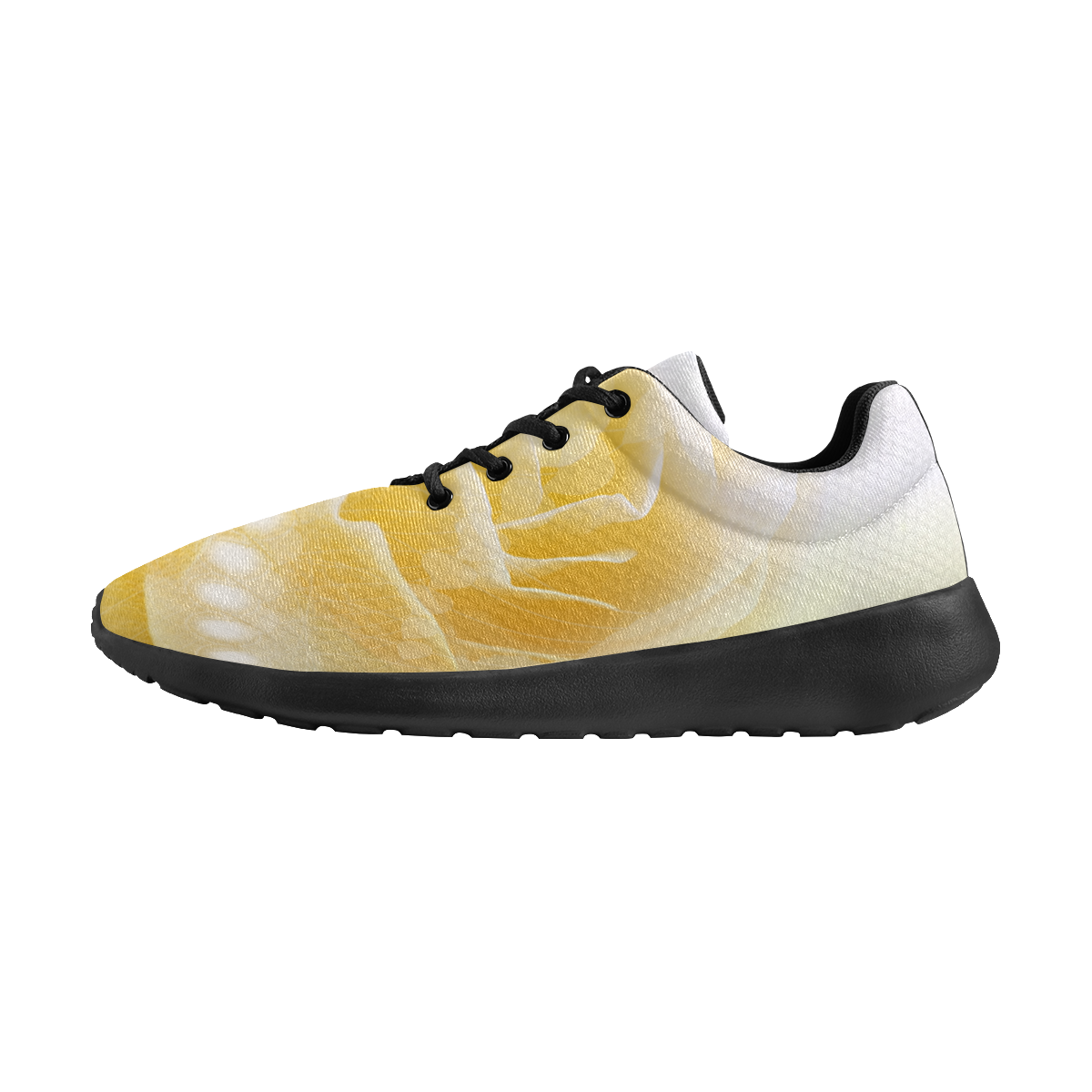 Soft yellow roses Women's Athletic Shoes (Model 0200)