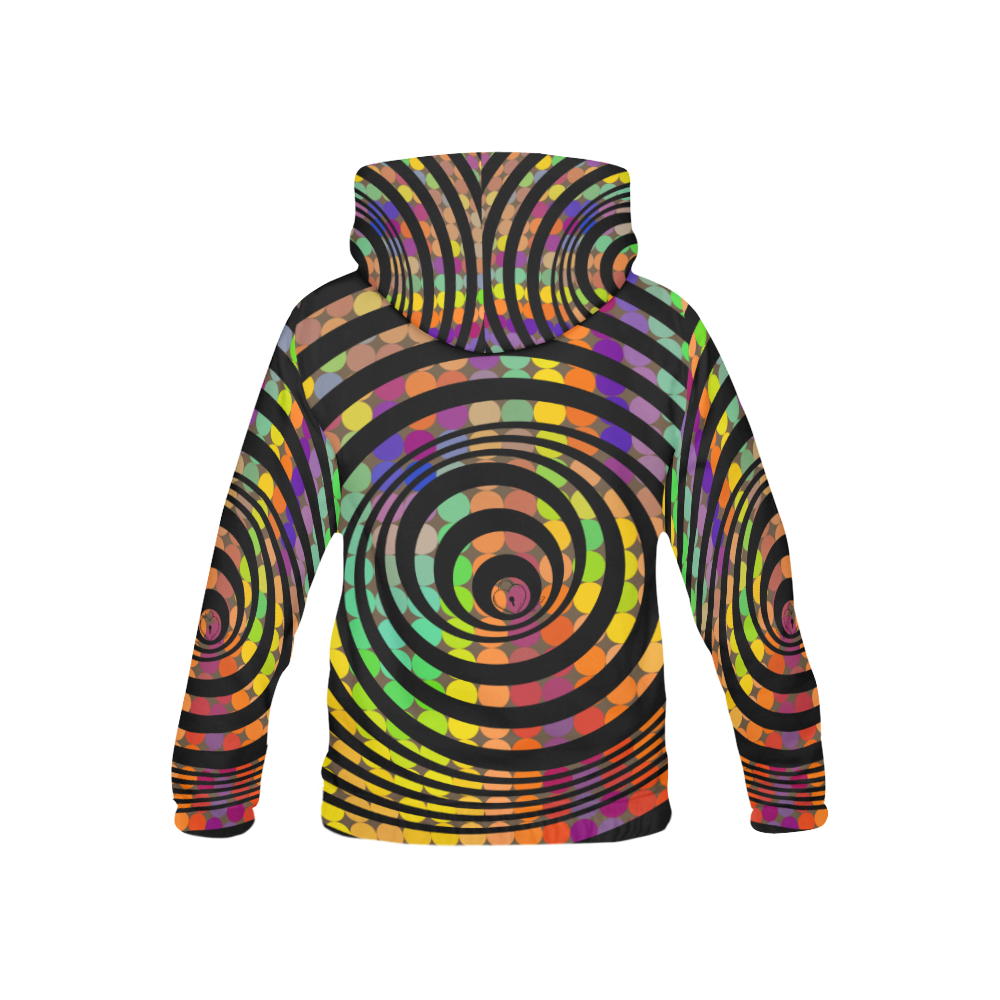 colour Ultra Swirl All Over Print Hoodie for Kid (USA Size) (Model H13)