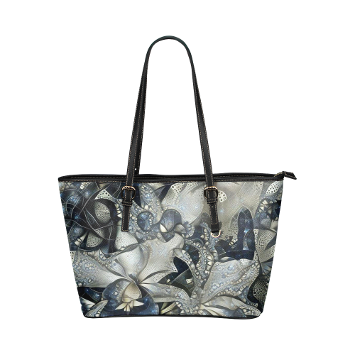 dripping with 134b Leather Tote Bag/Large (Model 1651)