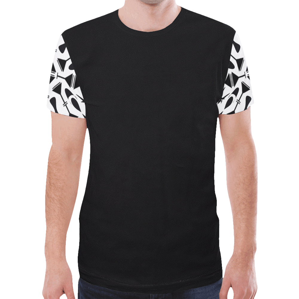 random New All Over Print T-shirt for Men (Model T45)