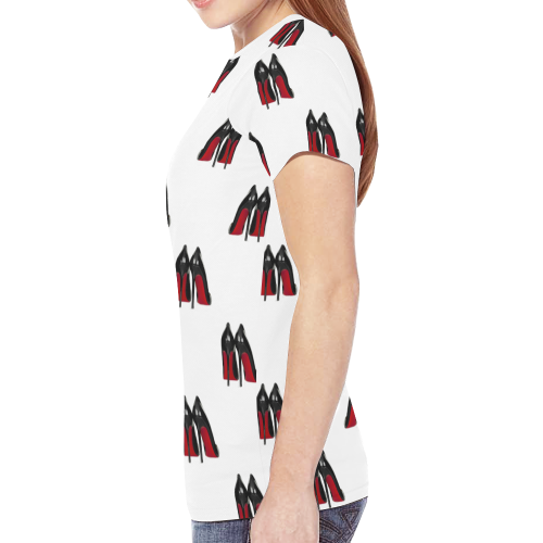 louboutin pattern New All Over Print T-shirt for Women (Model T45)