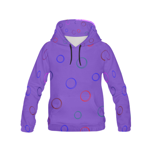 Aluminium circles All Over Print Hoodie for Women (USA Size) (Model H13)